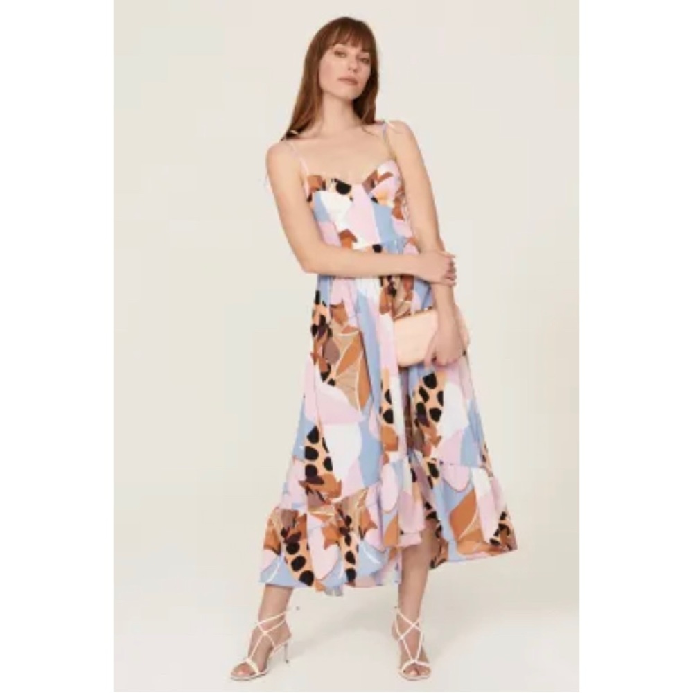 Hutch Tie Strap MIDI dress size 6. EUC